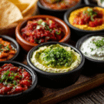 What dips go well with taco bar