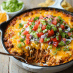 What is taco dip made of