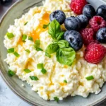 Does cottage cheese melt when you bake it?