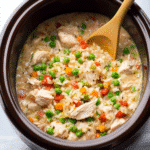Easy crockpot recipes chicken and rice in a slow cooker