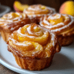 peach pie cruffin